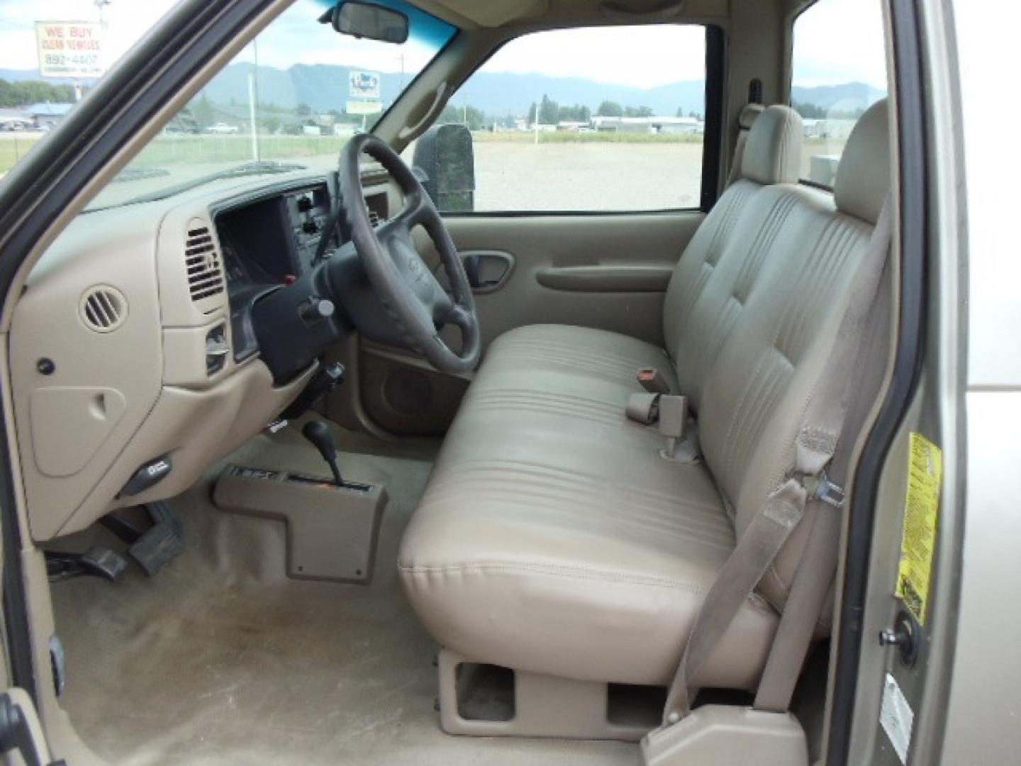 2000 Tan /Tan Chevrolet C/K 2500 Work Truck (1GBGK24R5YF) with an 5.7L V8 OHV 16V engine, Automatic transmission, located at 5465 Highway 2 W., Columbia Falls, MT, 59912, (406) 892-4407, 48.352188, -114.240929 - This truck is equipped with AC only 8 Foot Utility Box Good tires - Photo#15