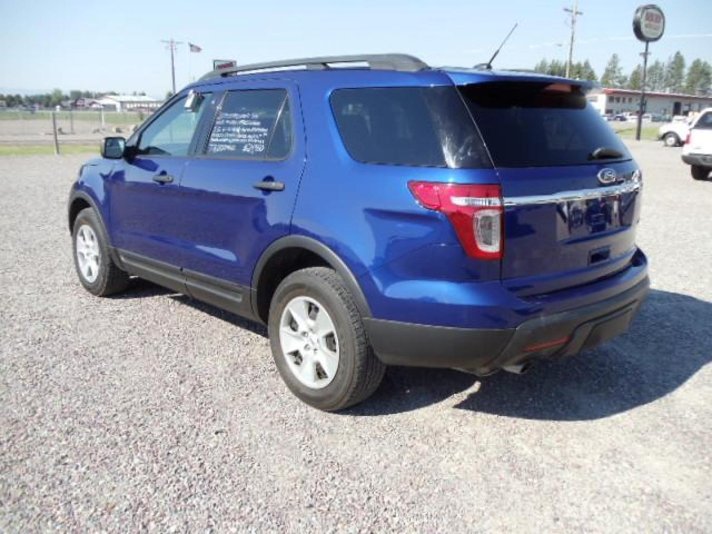 2014 Blue /Silver Ford Explorer Base 4WD (1FM5K8B83EG) with an 3.5L V6 DOHC 24V engine, 6-Speed Automatic transmission, located at 5465 Highway 2 W., Columbia Falls, MT, 59912, (406) 892-4407, 48.352188, -114.240929 - Keyless entry Cruise control AC and heat front and rear Power windows door locks and mirrors Power seat driver side only MP3-CD 3rd Seat Near new tires - Photo#4