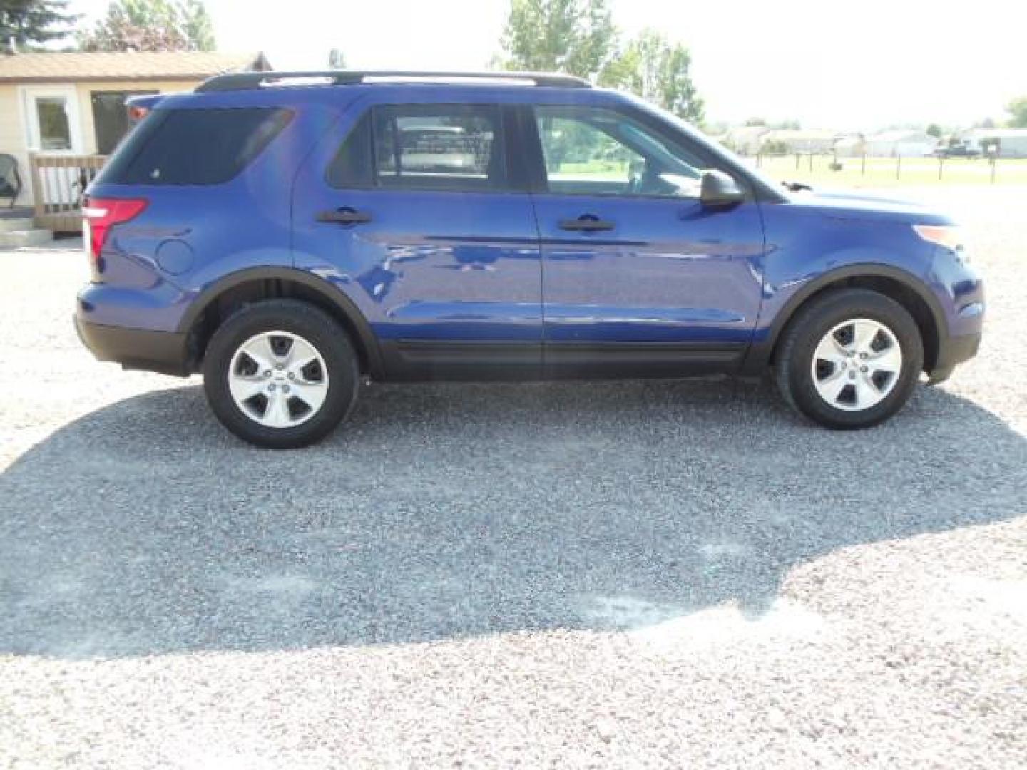 2014 Blue /Silver Ford Explorer Base 4WD (1FM5K8B83EG) with an 3.5L V6 DOHC 24V engine, 6-Speed Automatic transmission, located at 5465 Highway 2 W., Columbia Falls, MT, 59912, (406) 892-4407, 48.352188, -114.240929 - Keyless entry Cruise control AC and heat front and rear Power windows door locks and mirrors Power seat driver side only MP3-CD 3rd Seat Near new tires - Photo#8