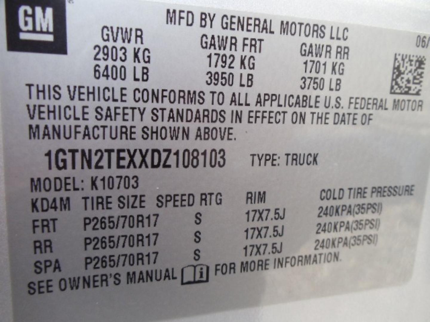 2013 Silver /Grey GMC Sierra 1500 Work Truck 4WD (1GTN2TEXXDZ) with an 4.3L V6 OHV 12V engine, 6-Speed Automatic transmission, located at 5465 Highway 2 W., Columbia Falls, MT, 59912, (406) 892-4407, 48.352188, -114.240929 - This truck is a local trade in. The truck is clean inside and out with near new tires and low actual miles. - Photo#19