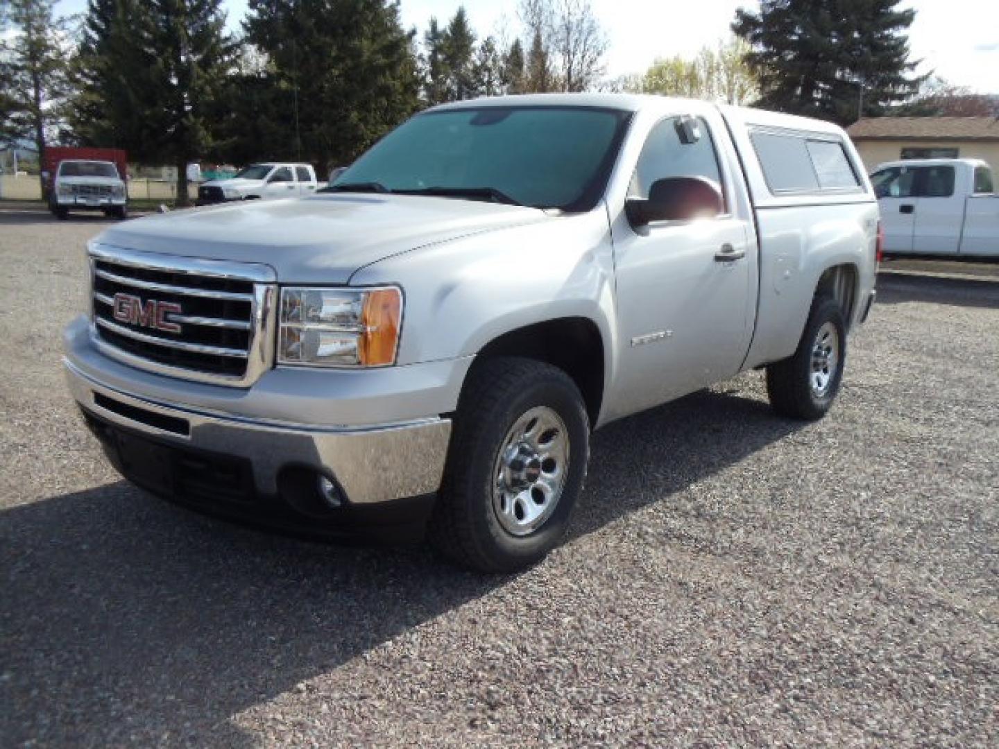 2013 Silver /Grey GMC Sierra 1500 Work Truck 4WD (1GTN2TEXXDZ) with an 4.3L V6 OHV 12V engine, 6-Speed Automatic transmission, located at 5465 Highway 2 W., Columbia Falls, MT, 59912, (406) 892-4407, 48.352188, -114.240929 - This truck is a local trade in. The truck is clean inside and out with near new tires and low actual miles. - Photo#2