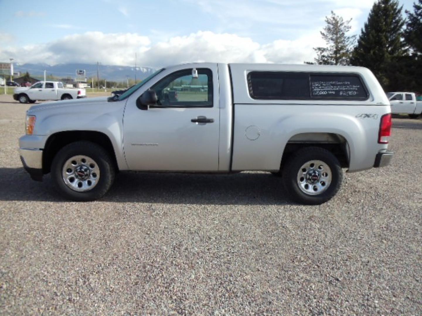 2013 Silver /Grey GMC Sierra 1500 Work Truck 4WD (1GTN2TEXXDZ) with an 4.3L V6 OHV 12V engine, 6-Speed Automatic transmission, located at 5465 Highway 2 W., Columbia Falls, MT, 59912, (406) 892-4407, 48.352188, -114.240929 - This truck is a local trade in. The truck is clean inside and out with near new tires and low actual miles. - Photo#3