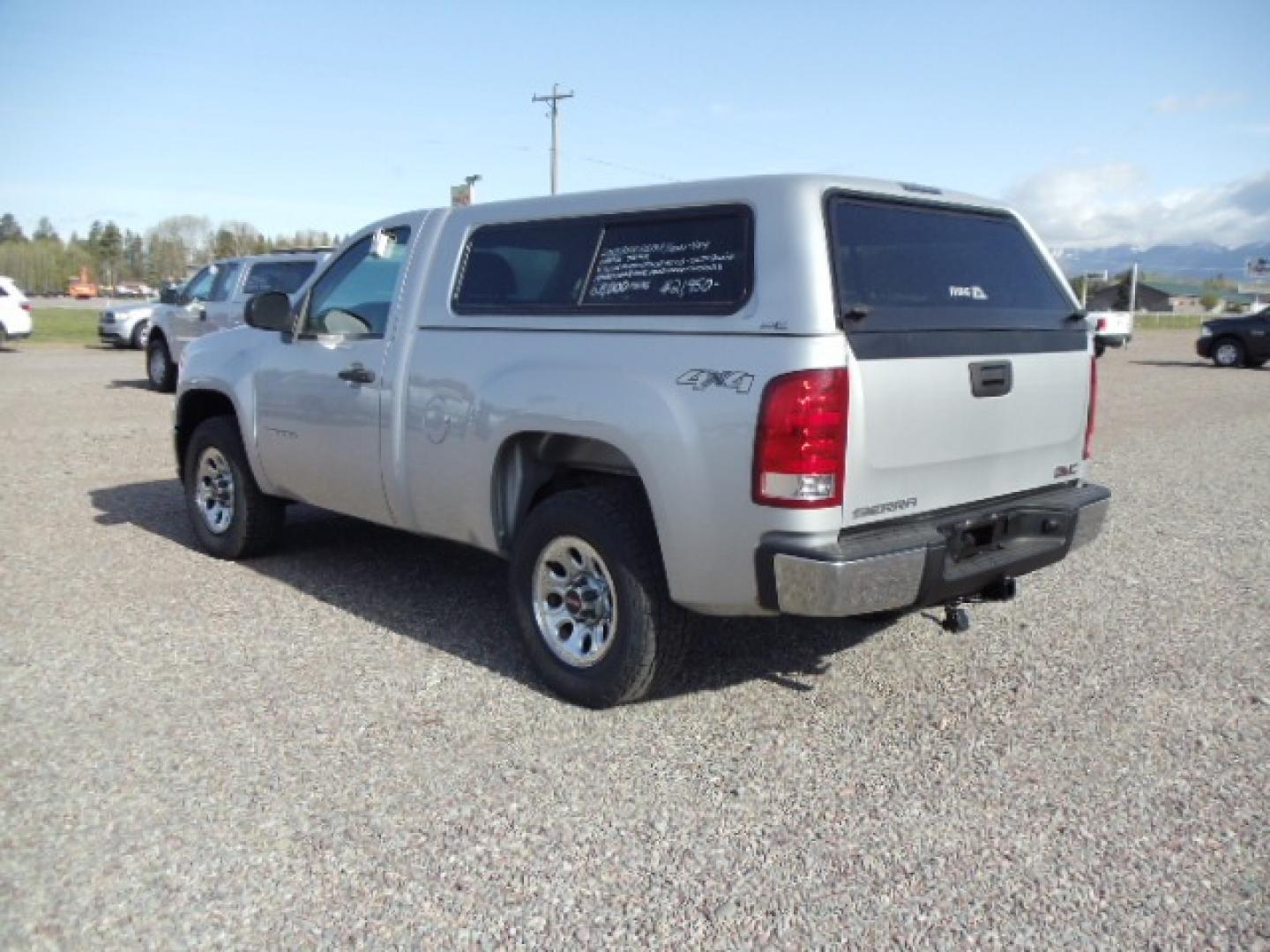 2013 Silver /Grey GMC Sierra 1500 Work Truck 4WD (1GTN2TEXXDZ) with an 4.3L V6 OHV 12V engine, 6-Speed Automatic transmission, located at 5465 Highway 2 W., Columbia Falls, MT, 59912, (406) 892-4407, 48.352188, -114.240929 - This truck is a local trade in. The truck is clean inside and out with near new tires and low actual miles. - Photo#4