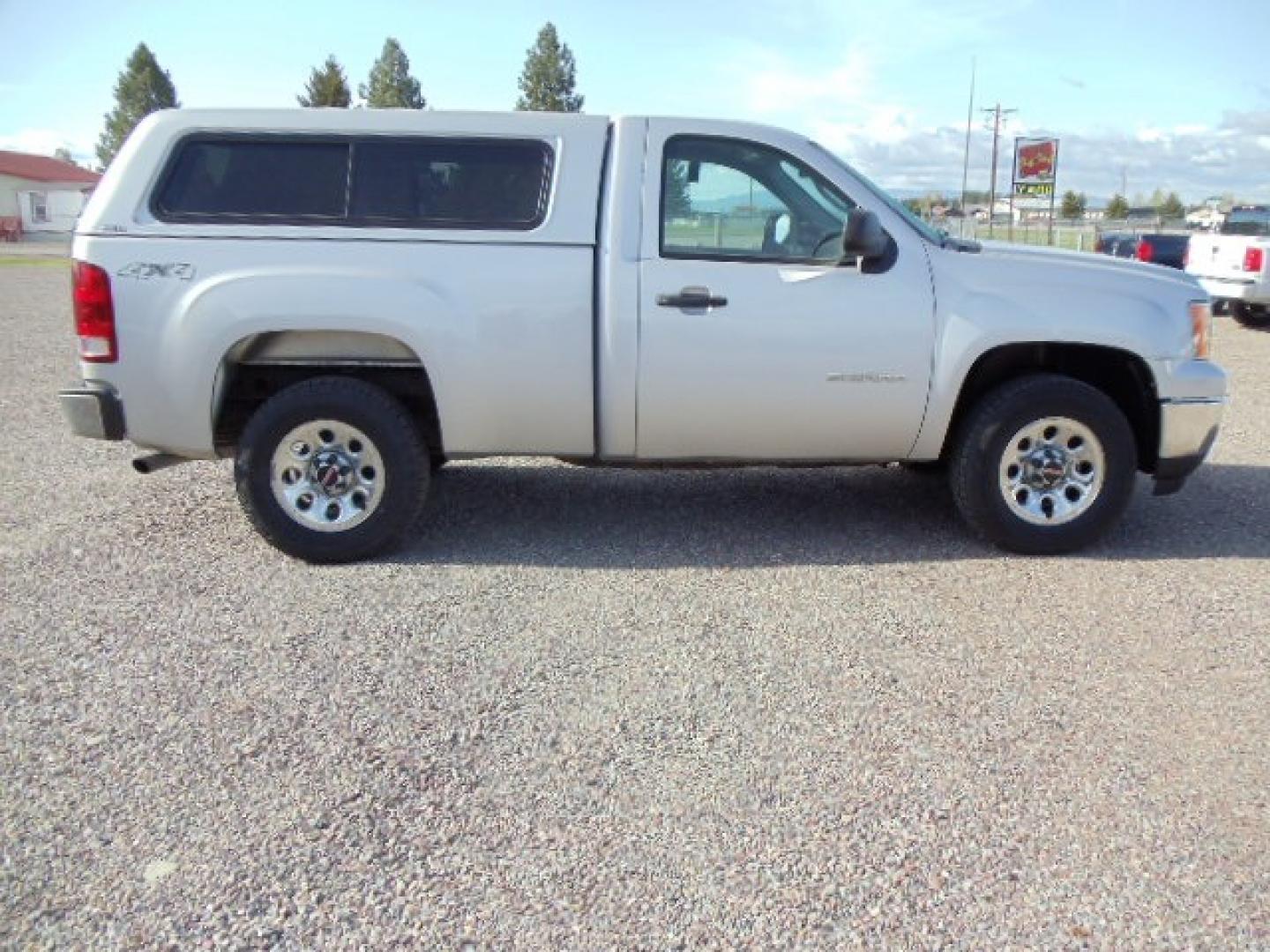 2013 Silver /Grey GMC Sierra 1500 Work Truck 4WD (1GTN2TEXXDZ) with an 4.3L V6 OHV 12V engine, 6-Speed Automatic transmission, located at 5465 Highway 2 W., Columbia Falls, MT, 59912, (406) 892-4407, 48.352188, -114.240929 - This truck is a local trade in. The truck is clean inside and out with near new tires and low actual miles. - Photo#8