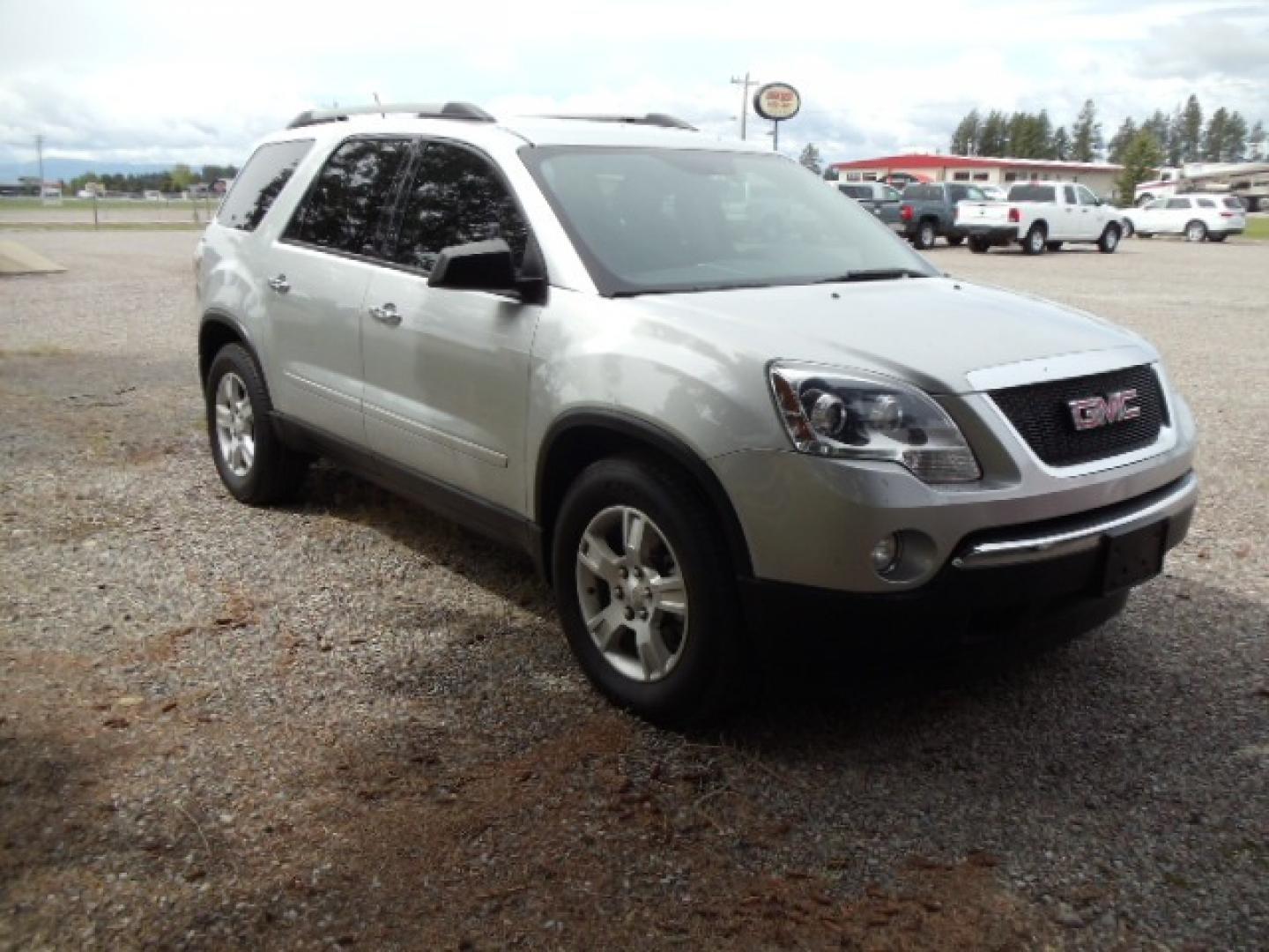 2010 Silver /Gray GMC Acadia SLE AWD (1GKLVLED0AJ) with an 3.6L V6 DOHC 24V engine, 6-Speed Automatic transmission, located at 5465 Highway 2 W., Columbia Falls, MT, 59912, (406) 892-4407, 48.352188, -114.240929 - Photo#0