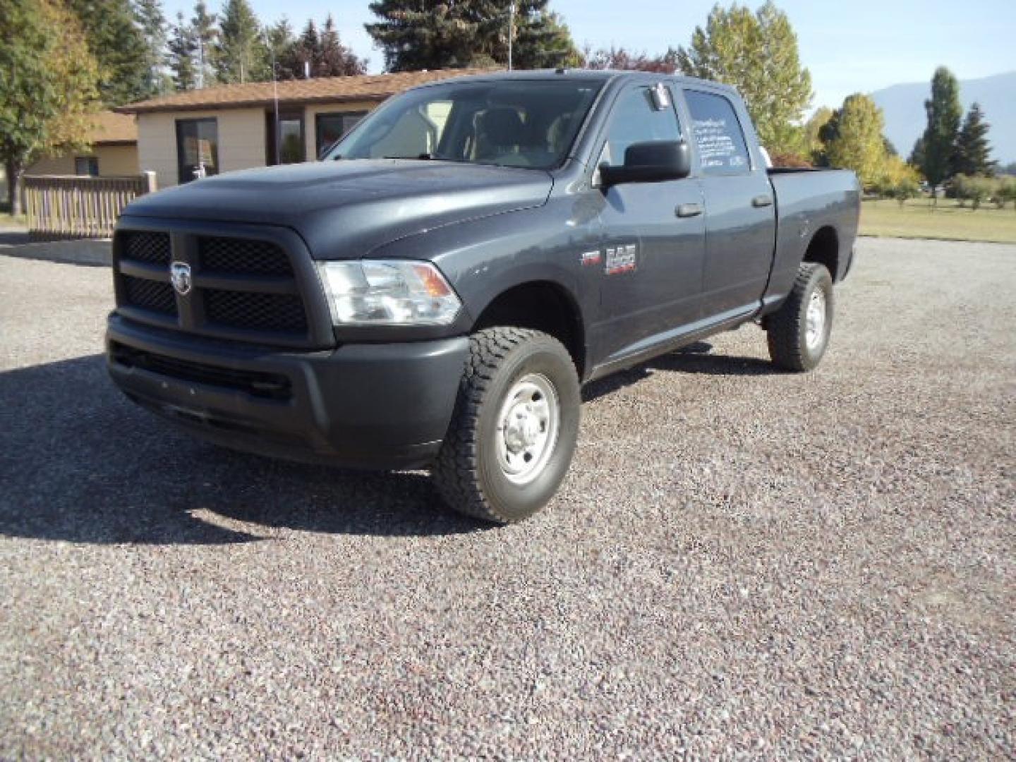 2014 Blue /Grey RAM 2500 Tradesman (3C6TR5CT3EG) with an 5.7L V8 OHV 16V engine, 6-Speed Automatic transmission, located at 5465 Highway 2 W., Columbia Falls, MT, 59912, (406) 892-4407, 48.352188, -114.240929 - Photo#2