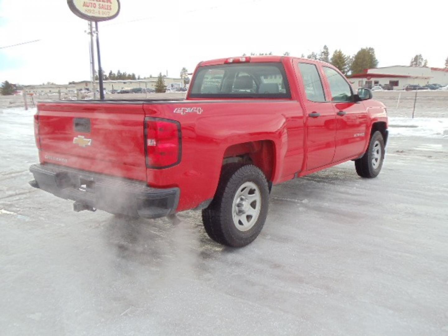 2017 /Gray Chevrolet Silverado 1500 Work Truck Double Cab 4WD (1GCVKNEHXHZ) with an 4.3L V6 OHV 12V engine, Automatic transmission, located at 5465 Highway 2 W., Columbia Falls, MT, 59912, (406) 892-4407, 48.352188, -114.240929 - This truck was previously owned by the federal government so it has been well maintained and taken care of. The vehicle is very clean inside and out with good tires and low miles. This is the double cab short box with the 6 cylinder gas motor. - Photo#8