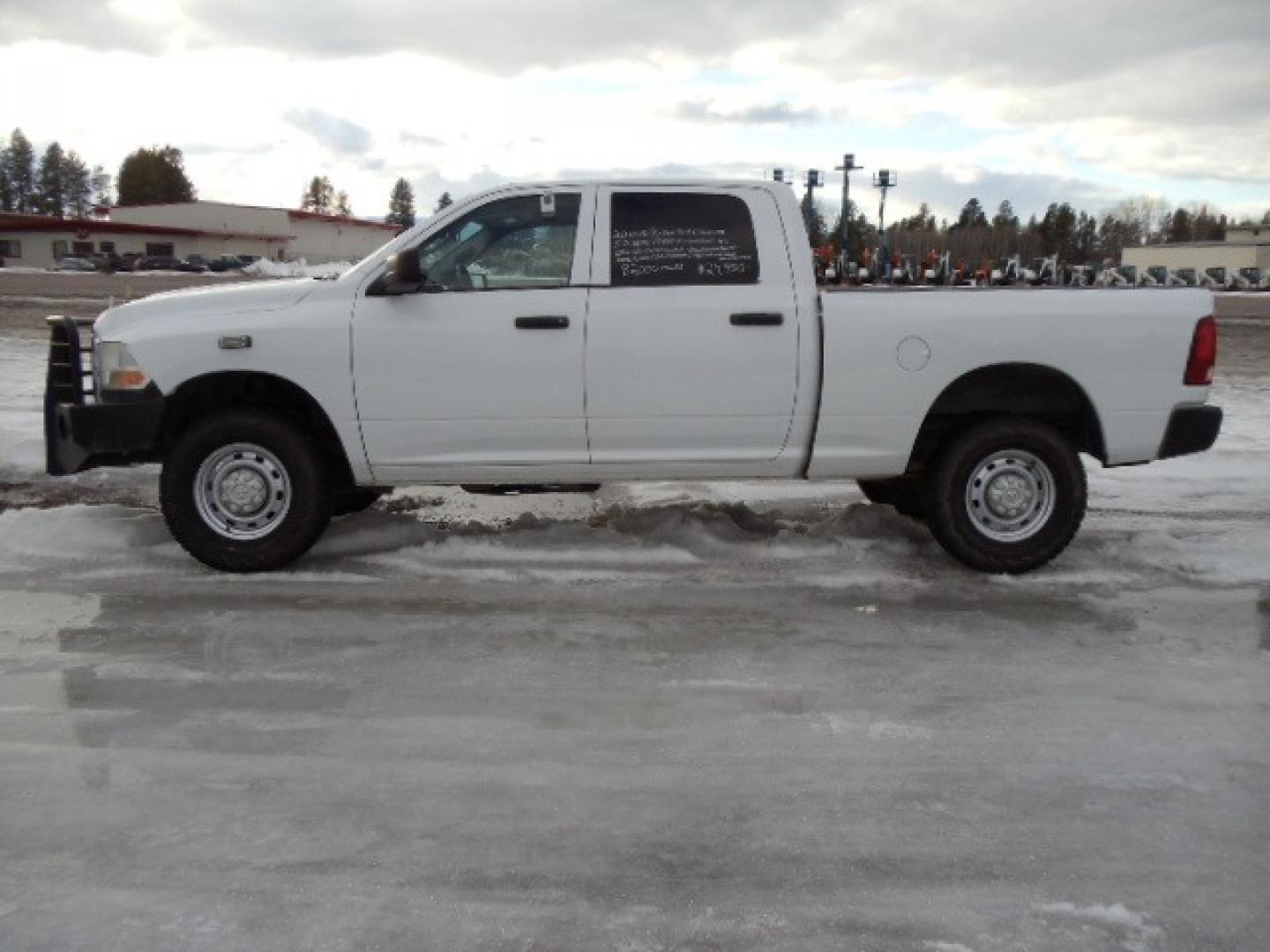 2010 White /Gray Dodge Ram 2500 ST (3D7TT2CT9AG) with an 5.7L V8 OHV 16V engine, Automatic transmission, located at 5465 Highway 2 W., Columbia Falls, MT, 59912, (406) 892-4407, 48.352188, -114.240929 - This truck was previously owned by the federal government so it has been well maintained and taken care of. The truck is very clean inside and out with great tires and low actual miles. This is the crew cab short box with the 5.7L HEMI gas motor. This vehicle has been mechanically inspected. The - Photo#3