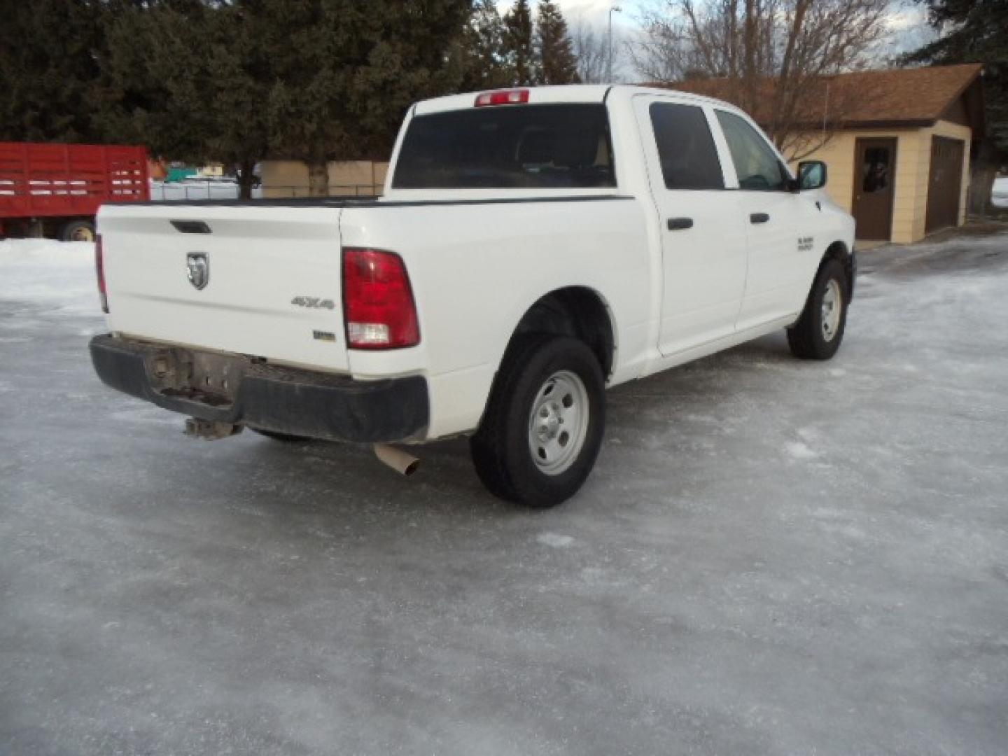 2014 Gray /Gray RAM 1500 Tradesman Crew Cab SWB 4WD (1C6RR7KG3ES) with an 3.6L V6 DOHC 24V FFV engine, 6-Speed Automatic transmission, located at 5465 Highway 2 W., Columbia Falls, MT, 59912, (406) 892-4407, 48.352188, -114.240929 - This truck was previously owned by the federal government so it has been well maintained and taken care of. The vehicle is very clean inside and out with great tires and low miles. This is the crew cab short box. - Photo#8