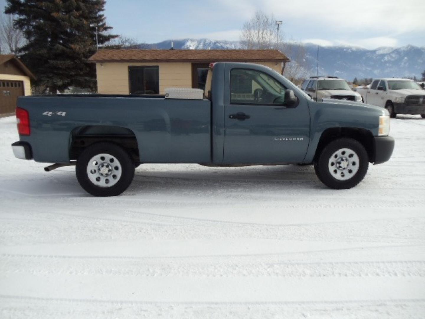 2011 Blue /Gray Chevrolet Silverado 1500 Work Truck 4WD (1GCNKPEA9BZ) with an 4.8L V6 OHV 16V engine, 4-Speed Automatic transmission, located at 5465 Highway 2 W., Columbia Falls, MT, 59912, (406) 892-4407, 48.352188, -114.240929 - This truck was previously owned by the federal government so it has been well maintained and taken care of. The truck is very clean inside and out with good tires and low actual miles. We had this truck mechanically inspected. - Photo#9