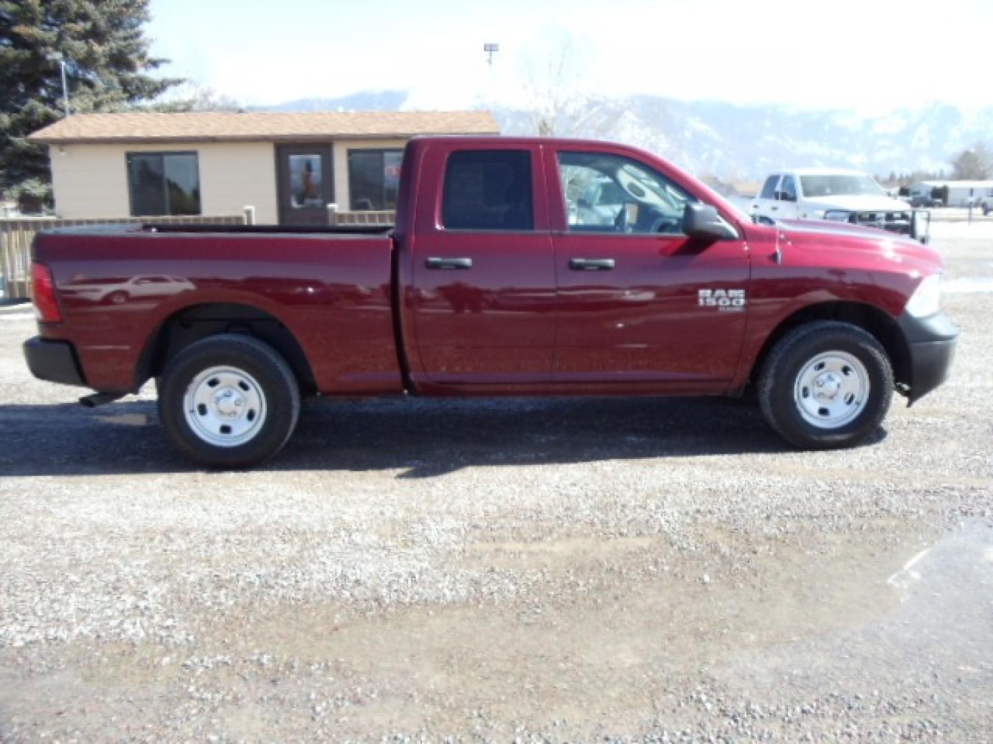 2019 /Gray RAM 1500 Tradesman Quad Cab 4WD (1C6RR7FG6KS) with an 3.6L V6 DOHC 24V FFV engine, 8A transmission, located at 5465 Highway 2 W., Columbia Falls, MT, 59912, (406) 892-4407, 48.352188, -114.240929 - This vehicle was previously owned by the federal government so it has been well maintained and taken care of. The truck is very clean inside and out with near new tires and low miles. This is the quad door short box. - Photo#9