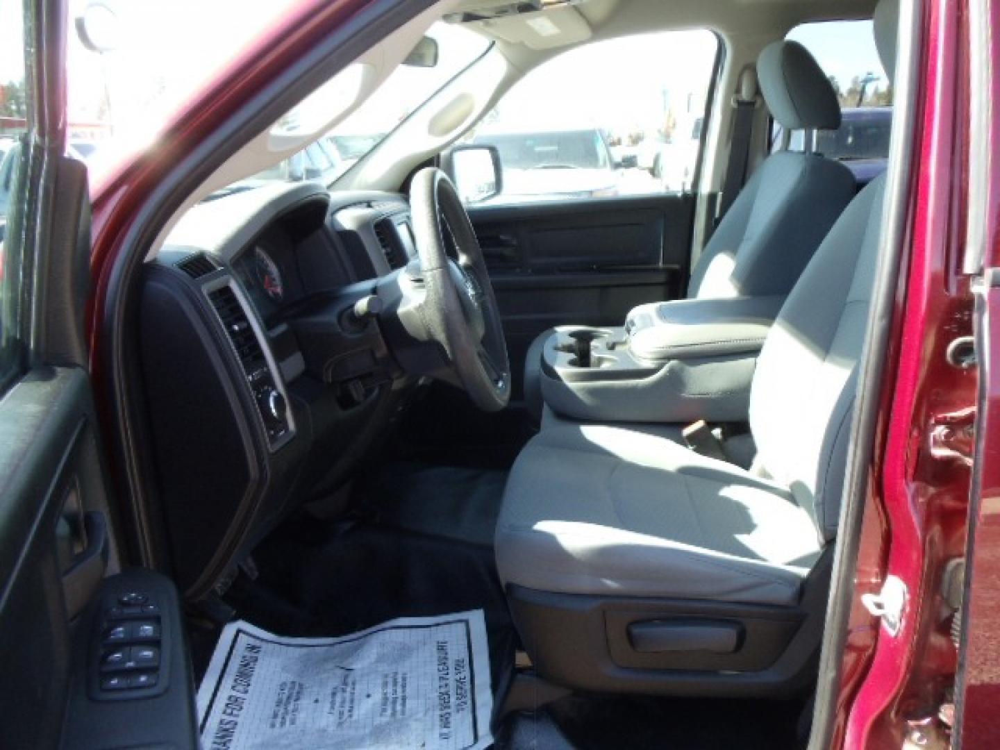 2019 /Gray RAM 1500 Tradesman Quad Cab 4WD (1C6RR7FG6KS) with an 3.6L V6 DOHC 24V FFV engine, 8A transmission, located at 5465 Highway 2 W., Columbia Falls, MT, 59912, (406) 892-4407, 48.352188, -114.240929 - This vehicle was previously owned by the federal government so it has been well maintained and taken care of. The truck is very clean inside and out with near new tires and low miles. This is the quad door short box. - Photo#16