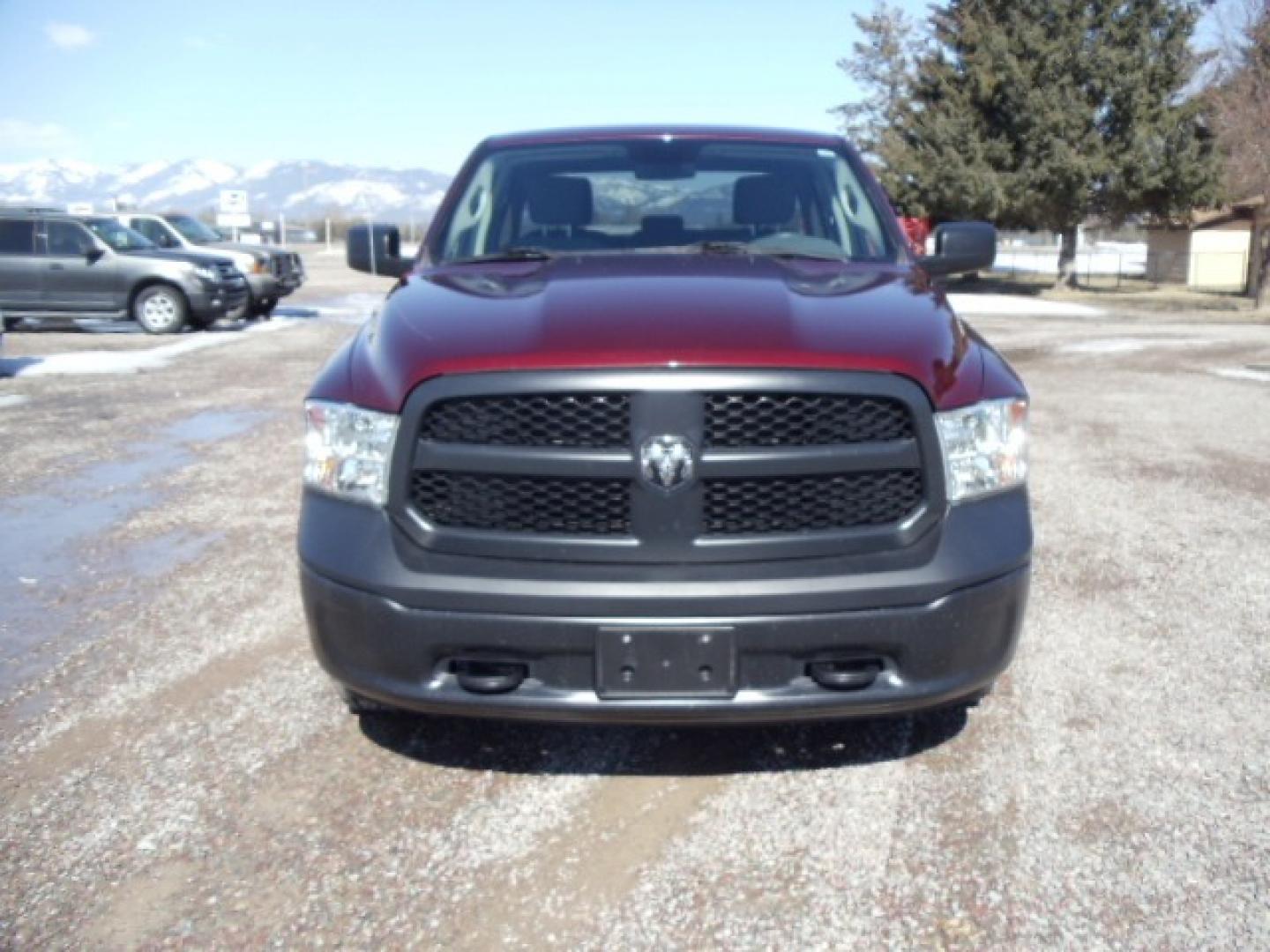 2019 /Gray RAM 1500 Tradesman Quad Cab 4WD (1C6RR7FG6KS) with an 3.6L V6 DOHC 24V FFV engine, 8A transmission, located at 5465 Highway 2 W., Columbia Falls, MT, 59912, (406) 892-4407, 48.352188, -114.240929 - This vehicle was previously owned by the federal government so it has been well maintained and taken care of. The truck is very clean inside and out with near new tires and low miles. This is the quad door short box. - Photo#1