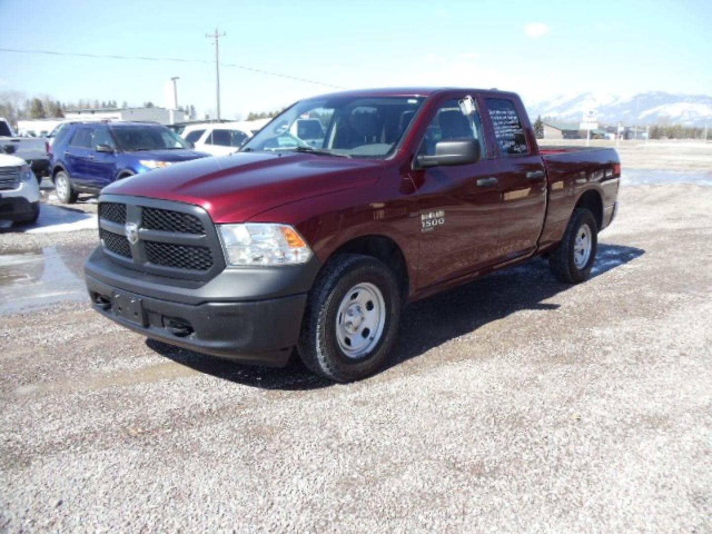 2019 /Gray RAM 1500 Tradesman Quad Cab 4WD (1C6RR7FG6KS) with an 3.6L V6 DOHC 24V FFV engine, 8A transmission, located at 5465 Highway 2 W., Columbia Falls, MT, 59912, (406) 892-4407, 48.352188, -114.240929 - This vehicle was previously owned by the federal government so it has been well maintained and taken care of. The truck is very clean inside and out with near new tires and low miles. This is the quad door short box. - Photo#2