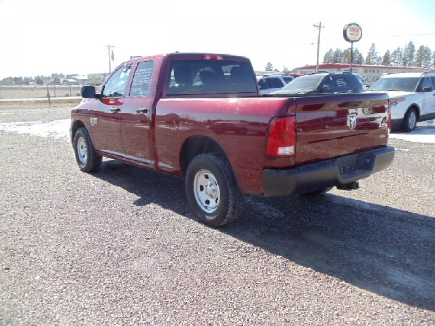 2019 /Gray RAM 1500 Tradesman Quad Cab 4WD (1C6RR7FG6KS) with an 3.6L V6 DOHC 24V FFV engine, 8A transmission, located at 5465 Highway 2 W., Columbia Falls, MT, 59912, (406) 892-4407, 48.352188, -114.240929 - This vehicle was previously owned by the federal government so it has been well maintained and taken care of. The truck is very clean inside and out with near new tires and low miles. This is the quad door short box. - Photo#4