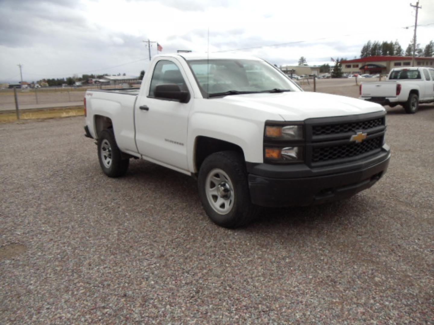 2015 White /Gray Chevrolet Silverado 1500 Work Truck Short Box 4WD (1GCNKPEH9FZ) with an 4.3L V6 engine, 6-Speed Automatic transmission, located at 5465 Highway 2 W., Columbia Falls, MT, 59912, (406) 892-4407, 48.352188, -114.240929 - Photo#0